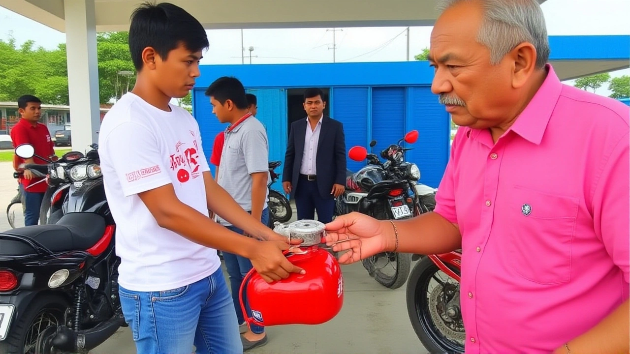 Bihar Youth Carries Bike Tank to Pump Amid Fuel Shortage